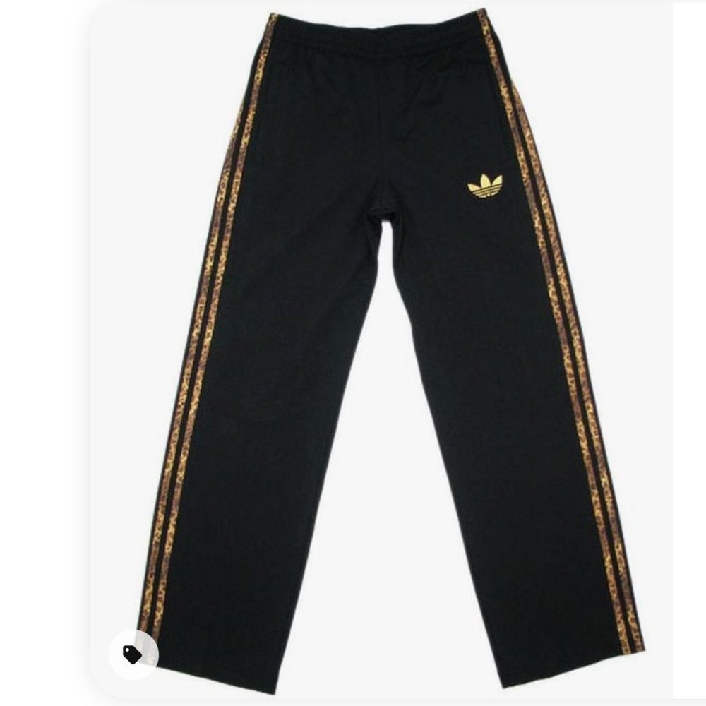 Adidas firebird track pants leopard print stripes - Picture 1 of 6